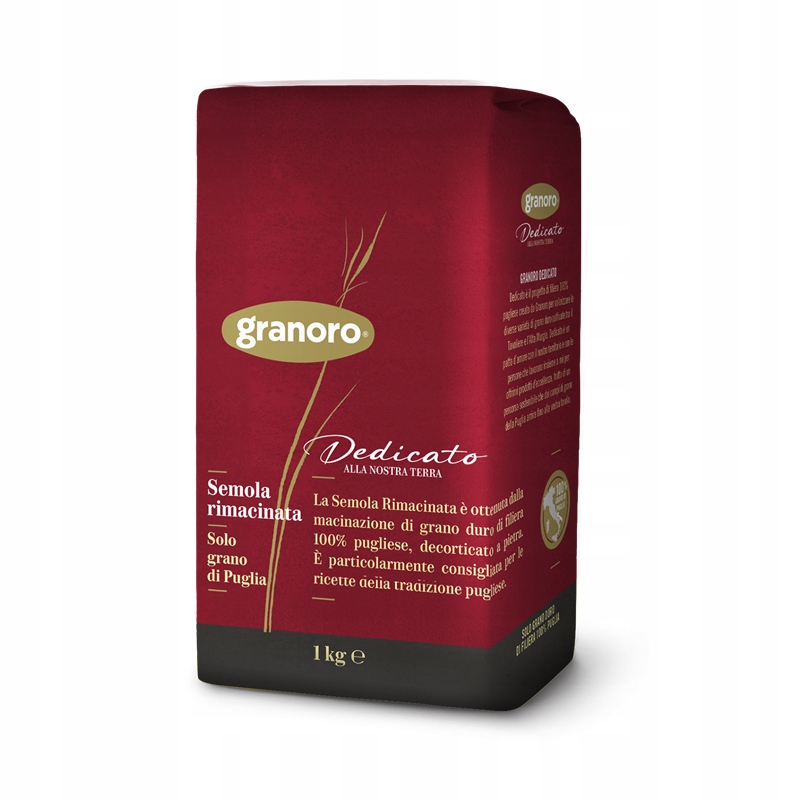 Levně 9X Mouka Semola Rimacinata Puglia 1kg Granoro