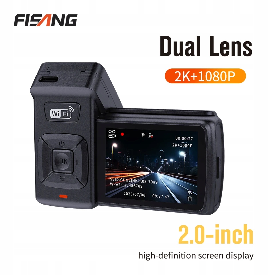 Fisang K06 elektronika samochodowa kamera na deskę rozdzielc