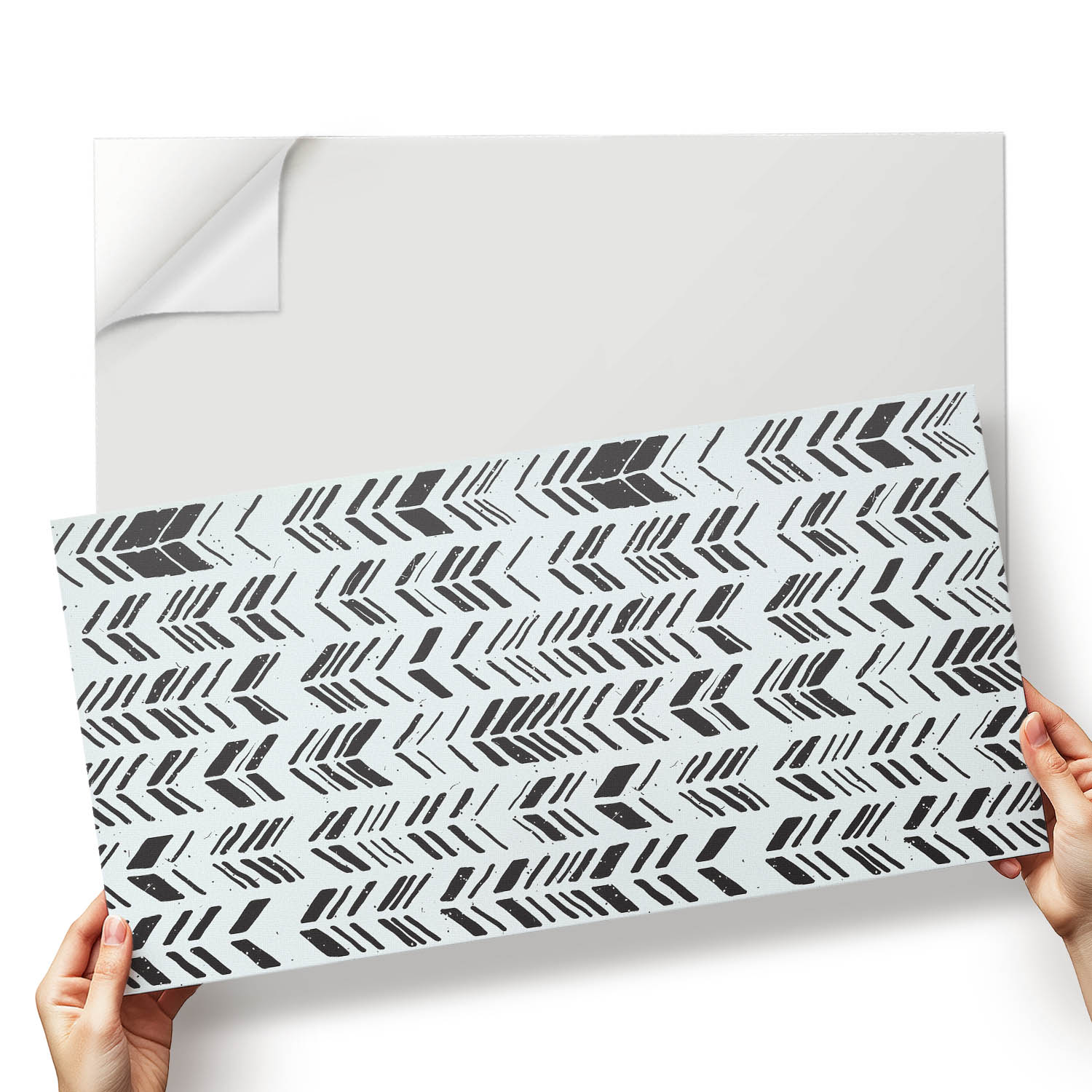 Balíček nástěnných vinylových dlaždic se šipkami v řadě 6x60x30 cm