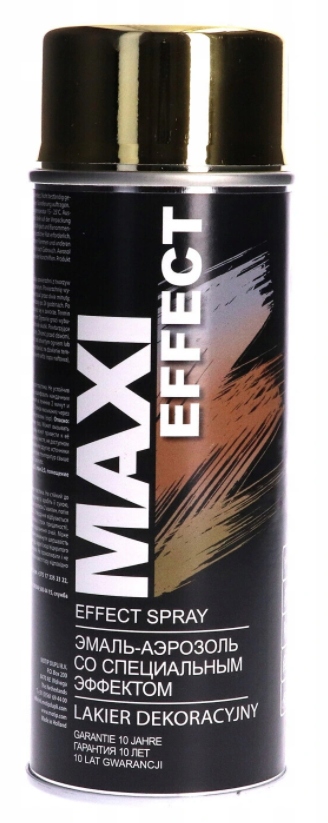 

Maxi Lakier Farba Dekoracyjna Spray Chrom Złoty