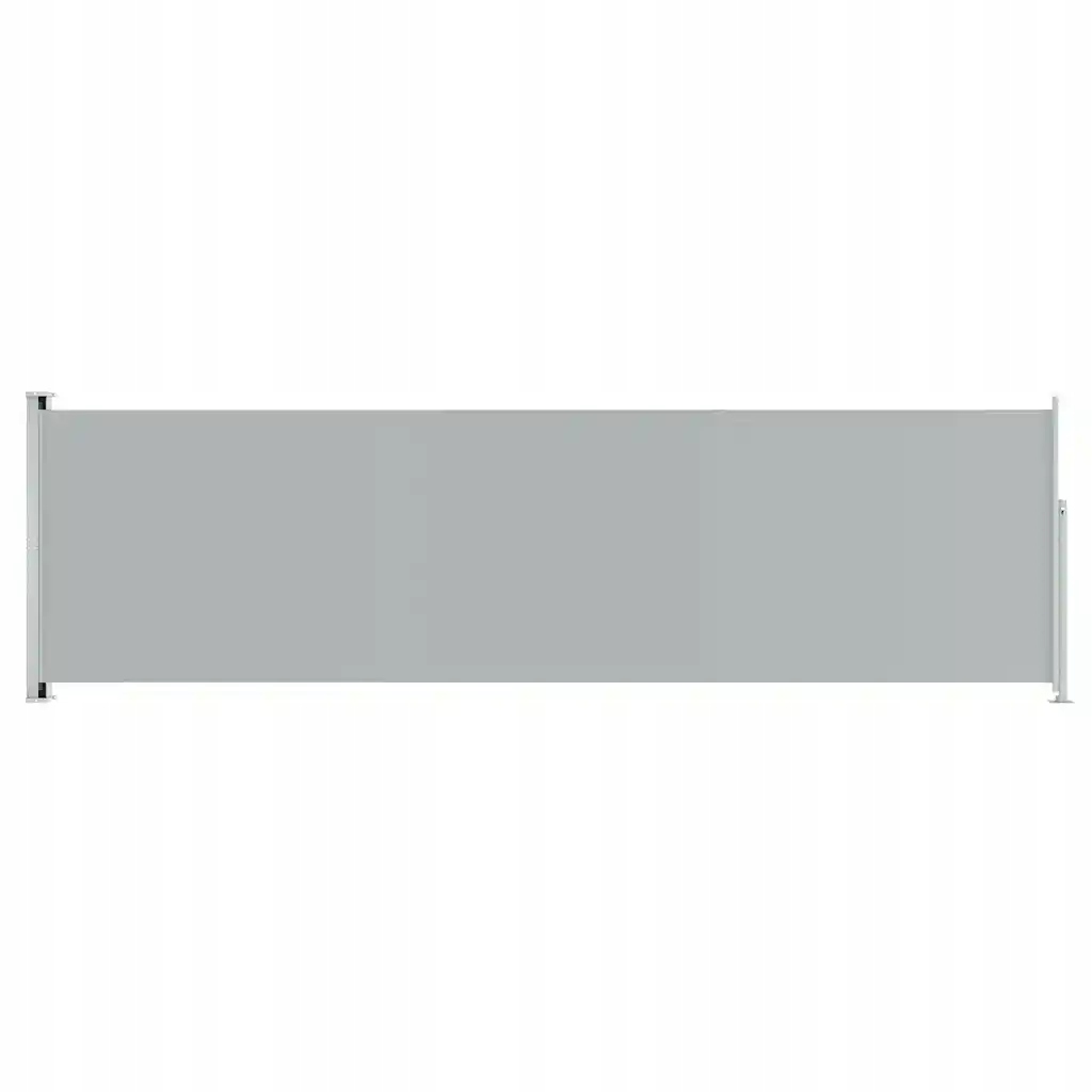 Boční markýza na balkon a terasu, automatické navíjení, šedá, 180 x 600 cm