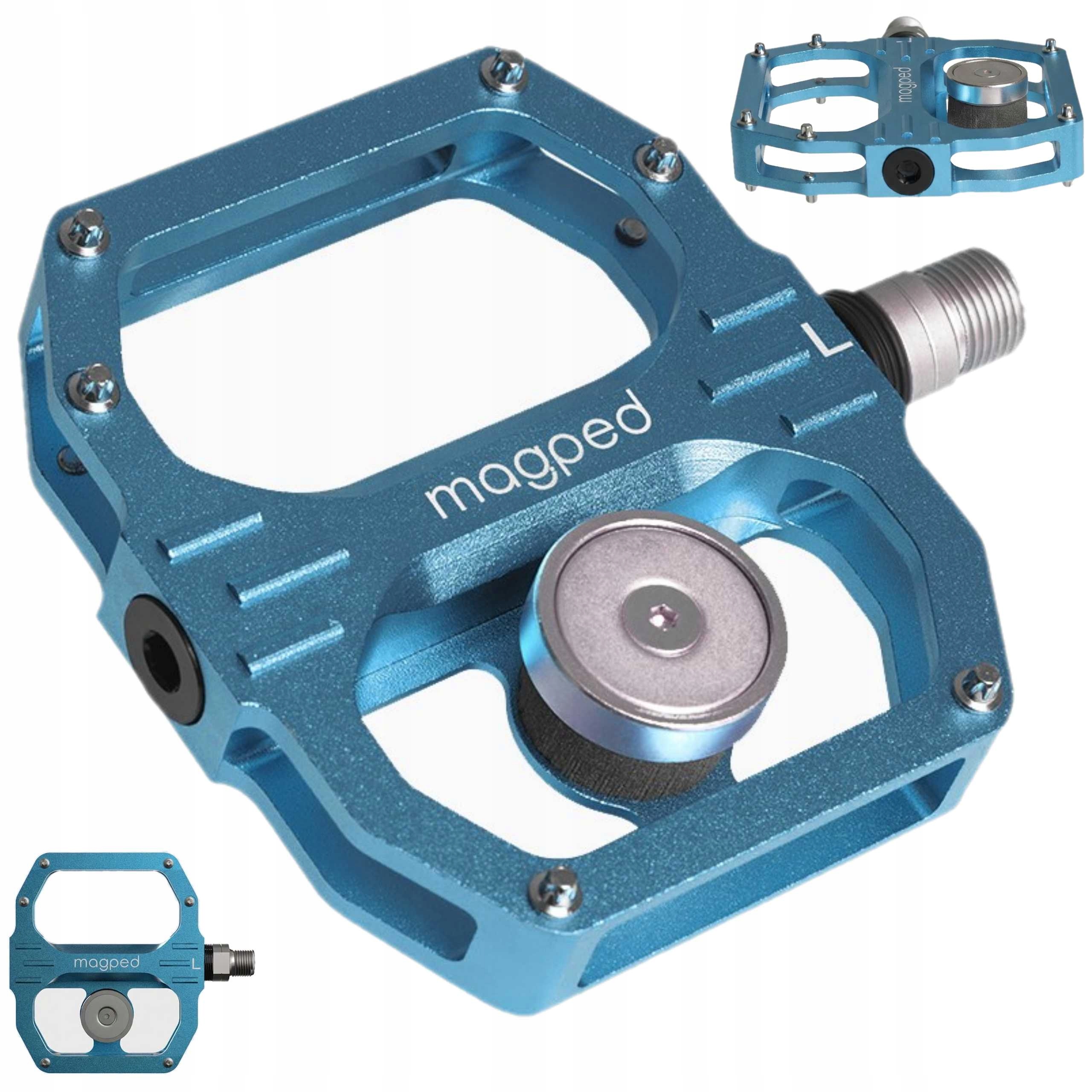 Pedály Magped Sport2 200N Blue Mtb Gravel Trekking Spd Magnetické bloky
