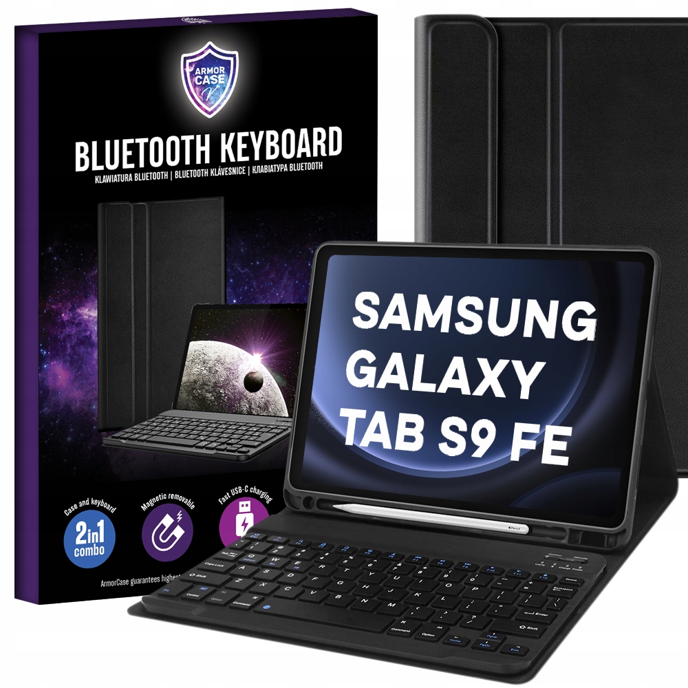 POKROWIEC CASE Z KLAWIATURĄ DO SAMSUNG GALAXY TAB S9 FE 10.9" 2023 CZARNY