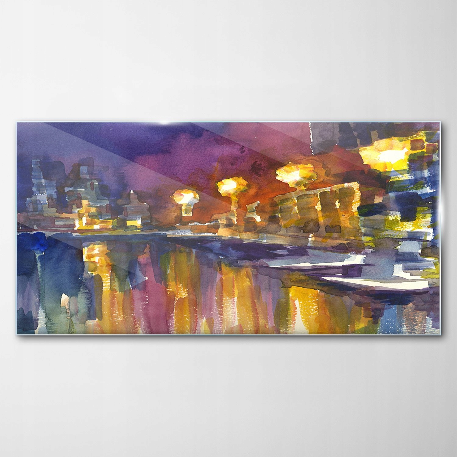 

Hartowany Obraz Szklany Krajobraz Akwarele 120x60