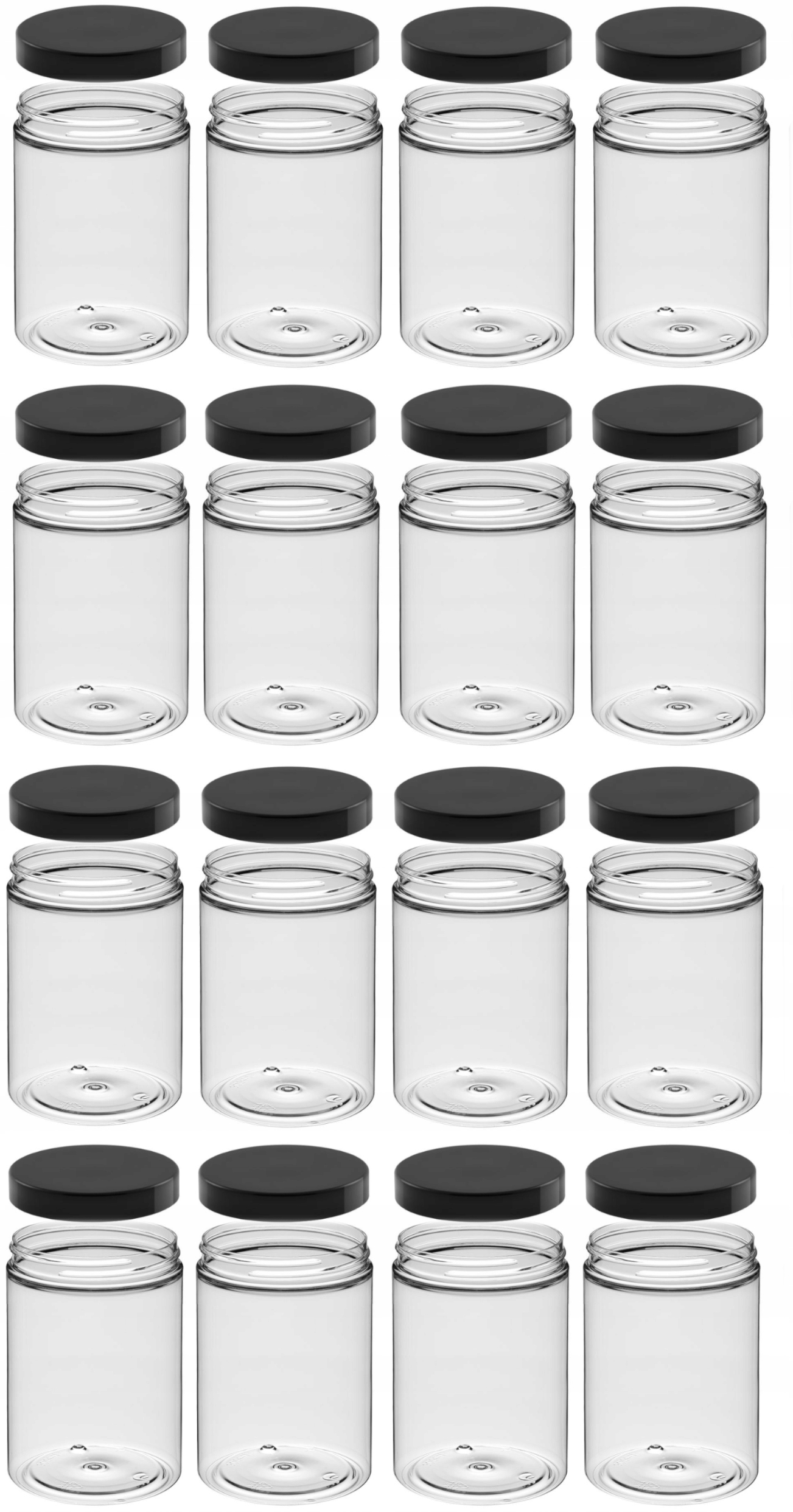 

Duży Zestaw 16x300 ml słoików na przyprawy Pet