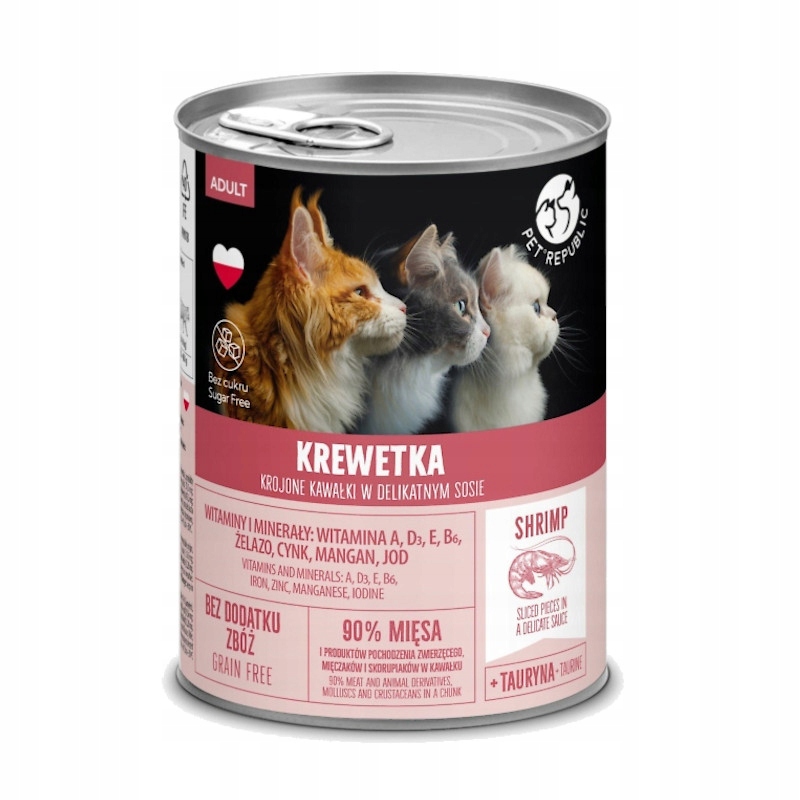 10X PetRepublic kousky v omáčce s krevetami 400 g