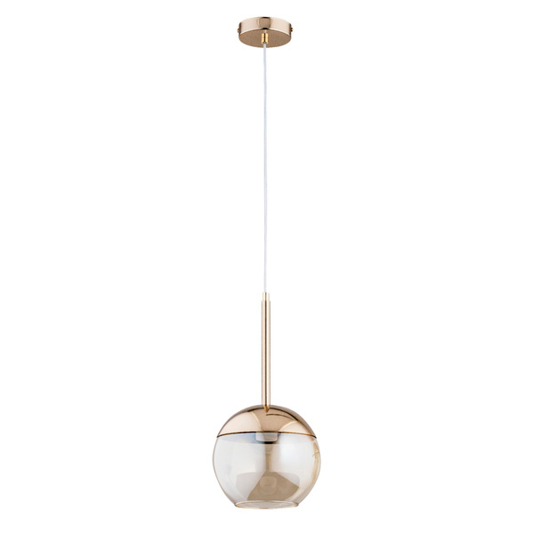Alfa Volda závěsná lampa koule zlatá Ø15 cm E14 1x40W
