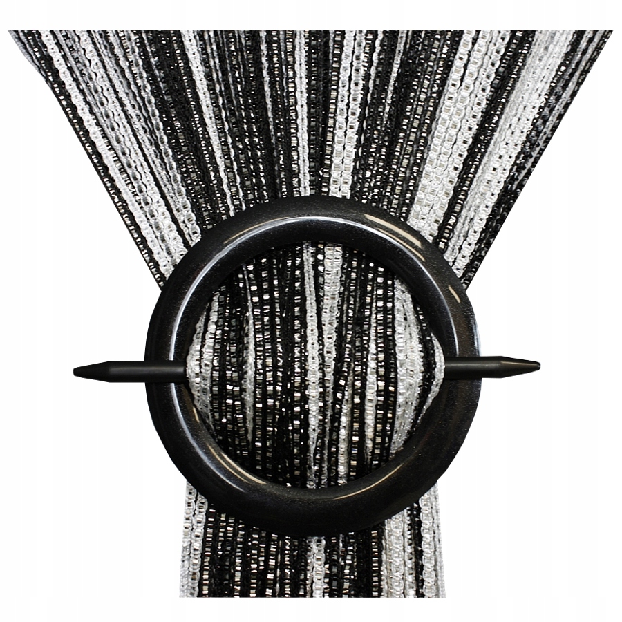 

Firanki Makarony Firana Srebrny Pas 300x180 czar/b