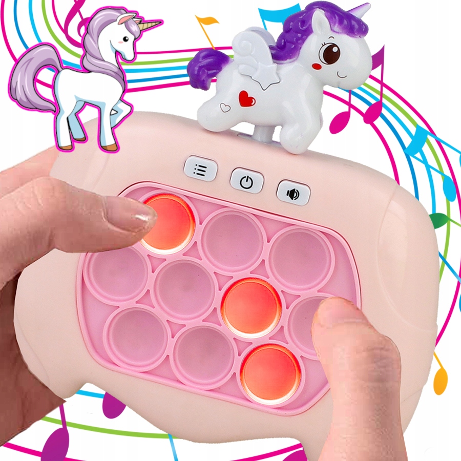 GRA ZRĘCZNOŚCIOWA POP IT POPIT ELEKTRYCZNA GIERKA ANTYSTRESOWA LED DŹWIĘKI Płeć dziewczynki