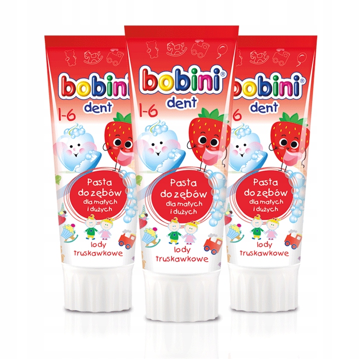 

Bobini Pasta do Zębów dla Dzieci 0-6 lat 3x75ml