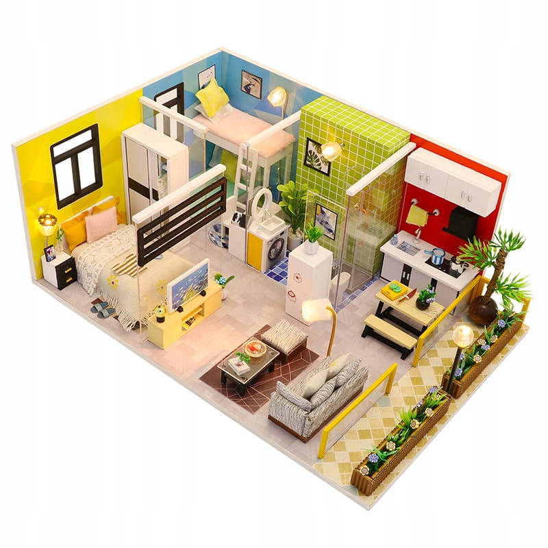 Miniaturowy Domek Skandynawskie Życie Sztokholm Lifestyle Mieszkanie Oslo