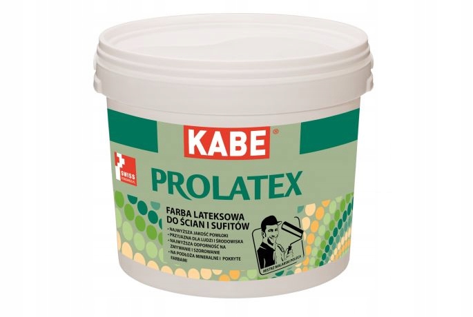 Latexová fasádna farba Kabe 5 l biela polomatná