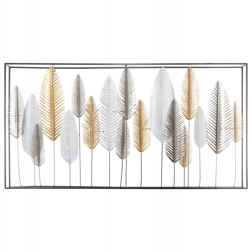 Nástěnná dekorace s motivem listů Deco, 134 x 68 cm