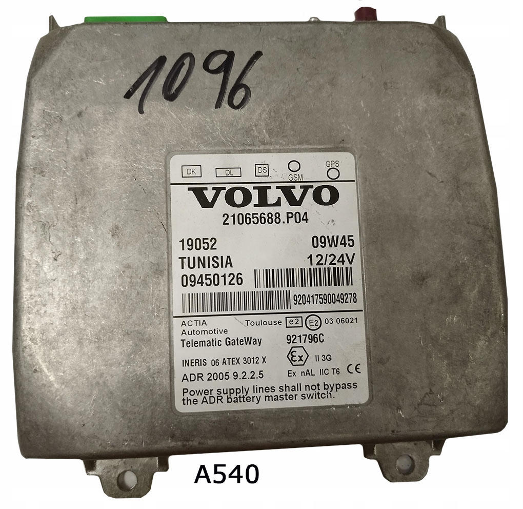 KOMPUTER DYNAFLEET VOLVO FH13 21065688 P04 09450126 12/24V VOLVO