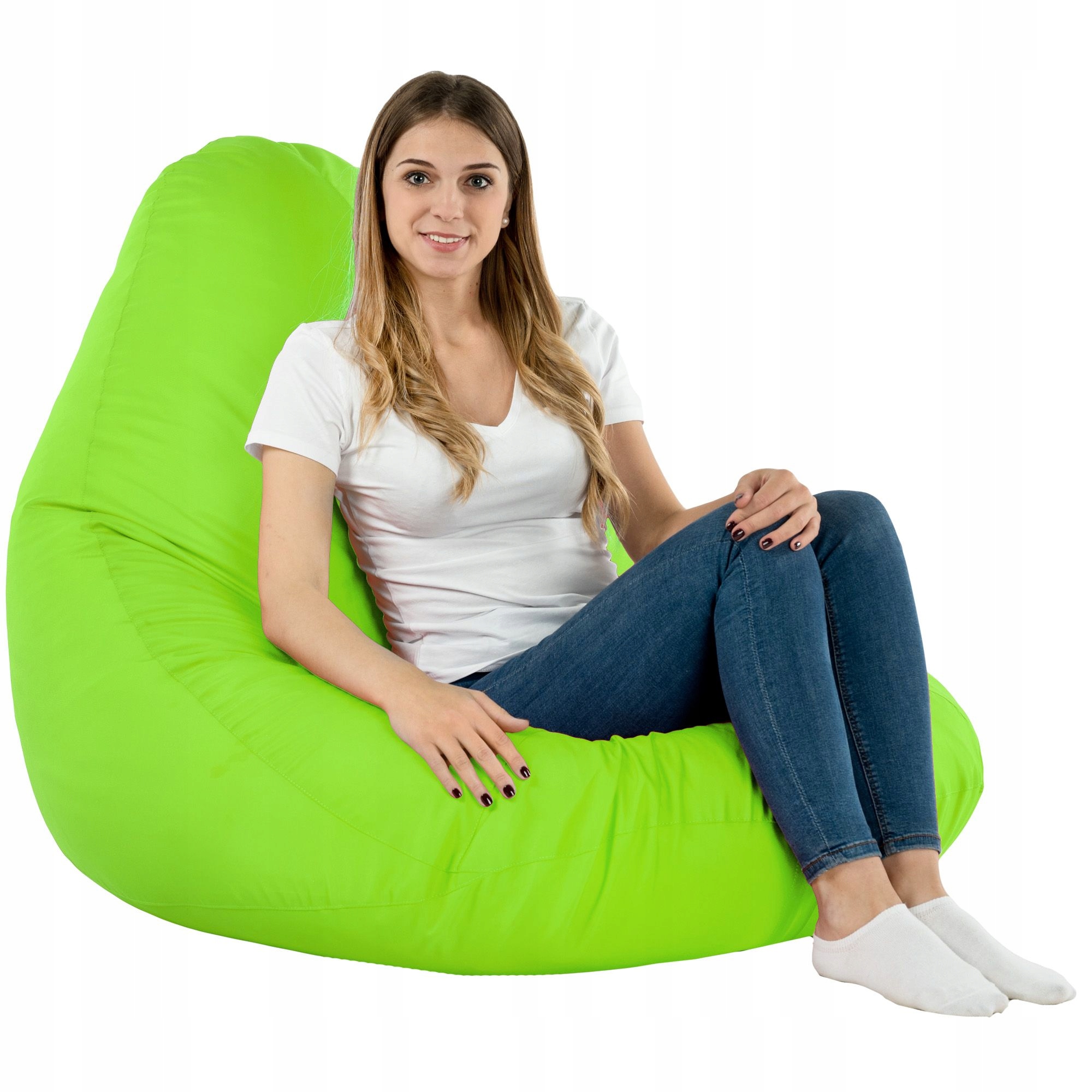 Zahradní sedací vak Křeslo XXL limetkový