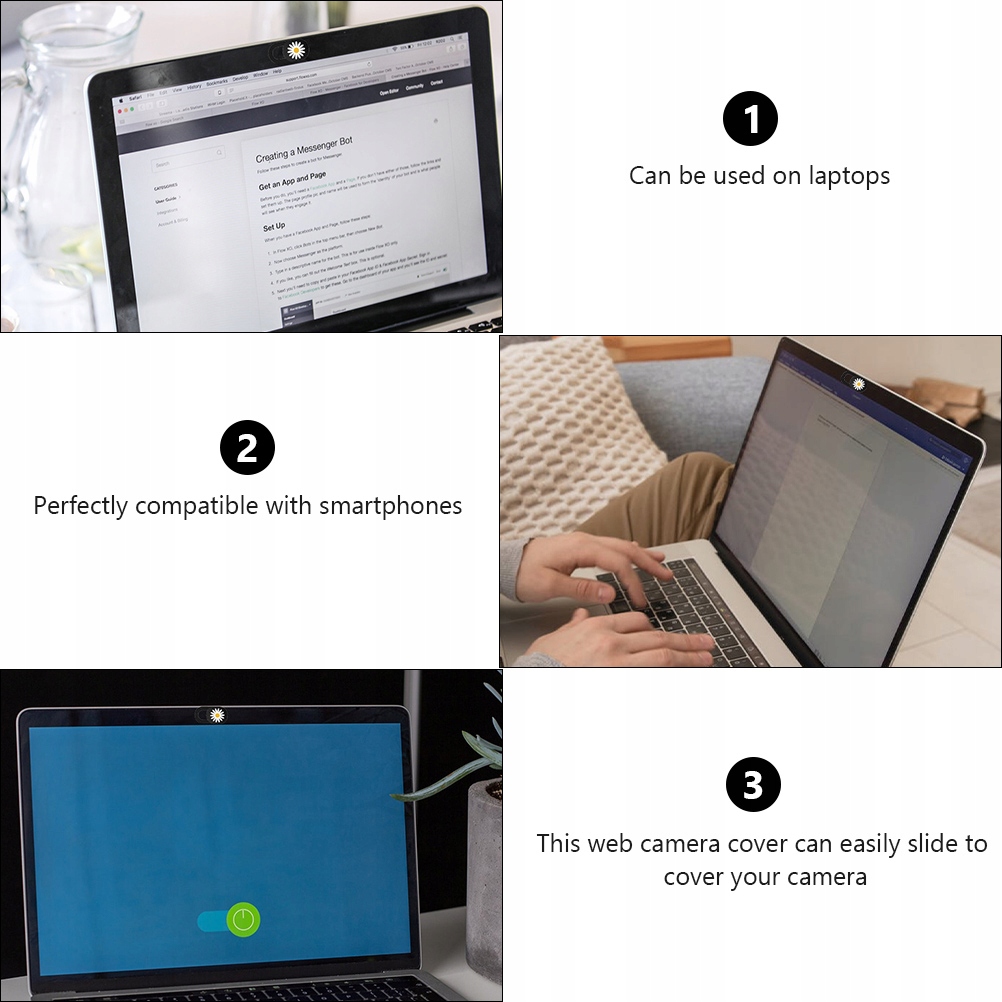 POKRYWA PRYWATNOŚCI KAMERY KOMPUTEROWA NAKLEJKA BLOKADA DLA Marka bez marki