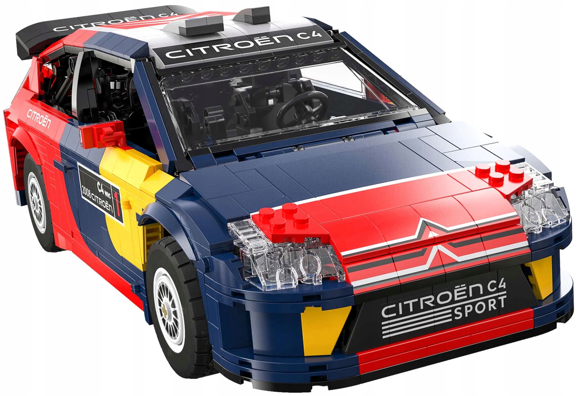 CADA AUTÓ ÉPÍTŐKOCKA MODELL CITROEN C4 WRC 2008 1569 ELEM