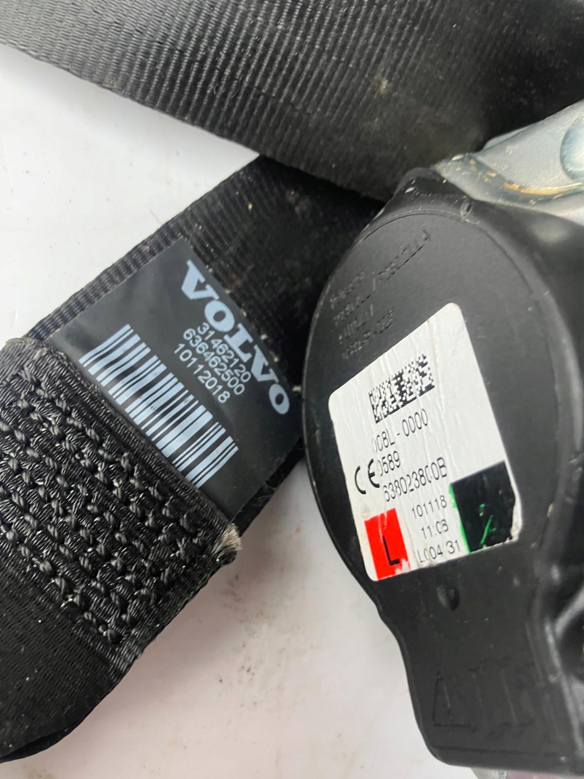 tension belt safety left front VOLVO XC40 31462120