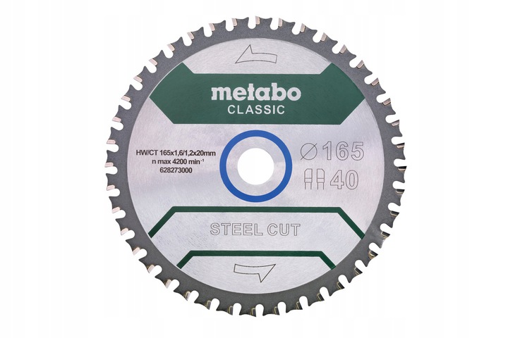 

Tarcza do metalu Metabo Steel Cut 165x20 40z