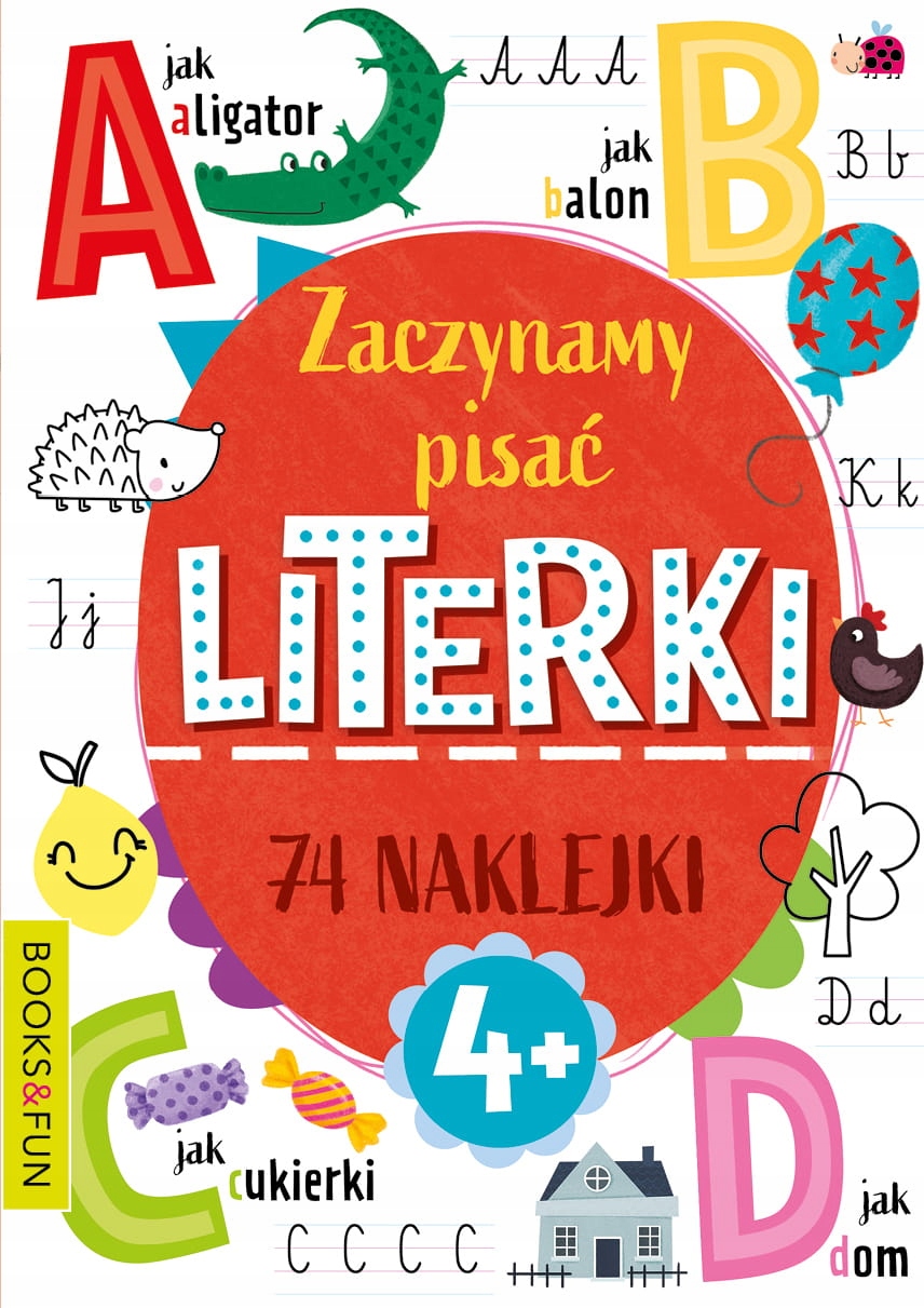 

Zaczynamy pisać Literki nauka liter z naklejkami
