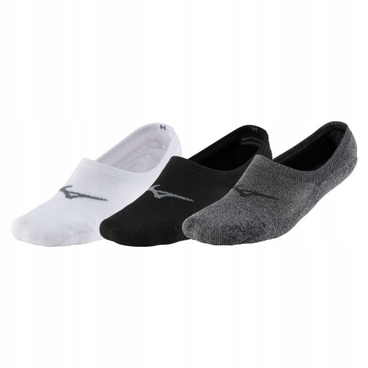 Skarpetki sportowe Mizuno Short Socks 3P White/black/grey Rozmiary