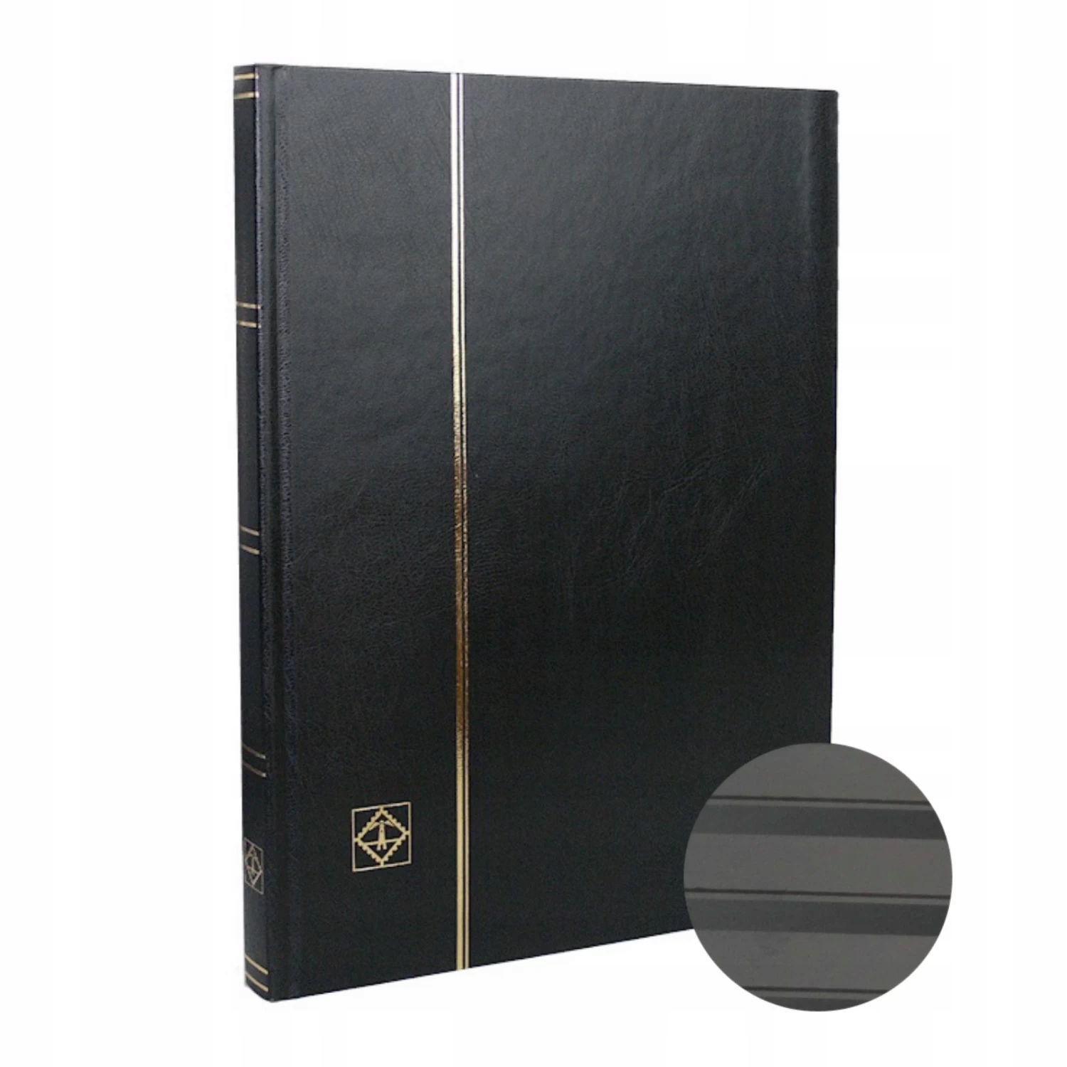 Klaser na známky Basic 32 černý Leuchtturm klasický design