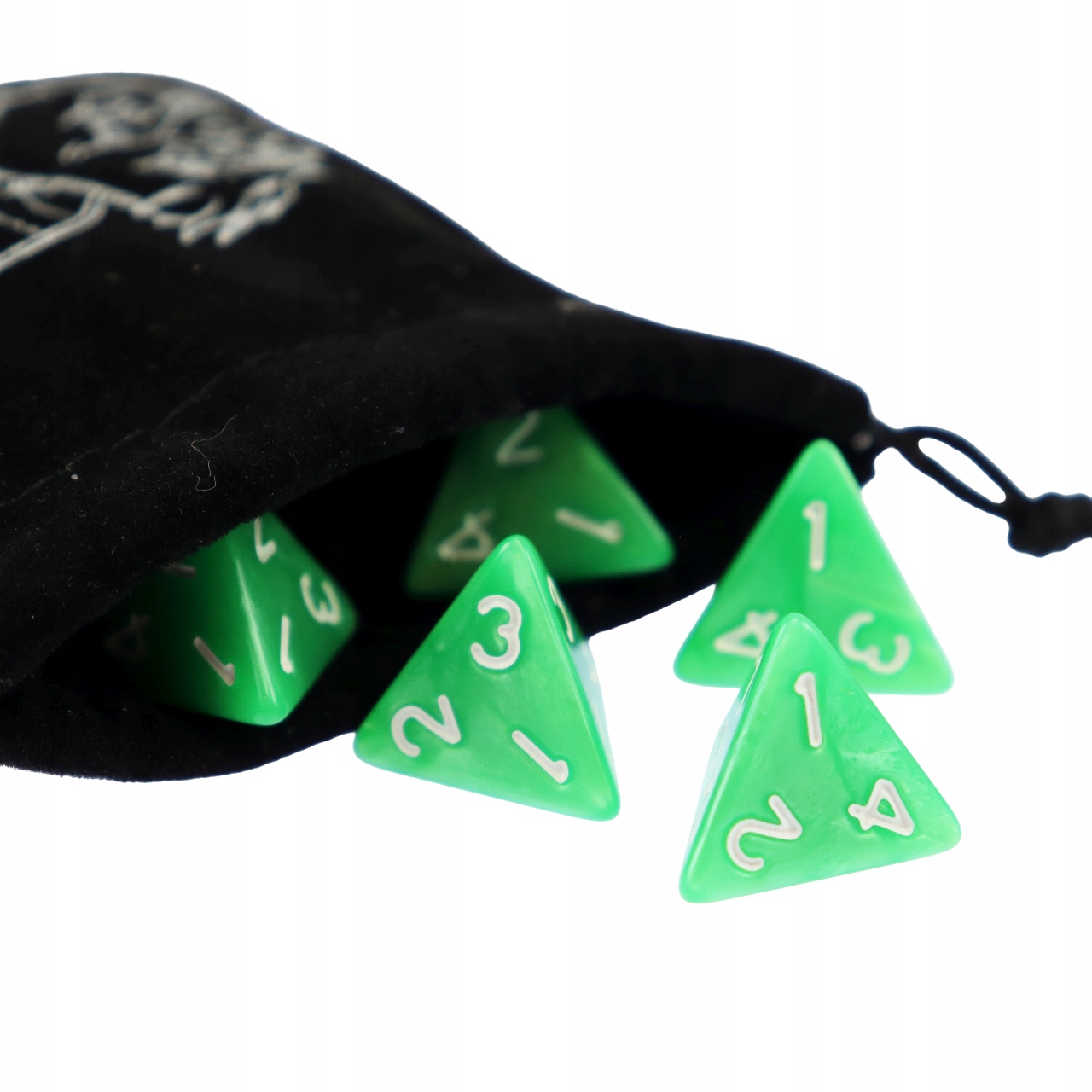 ZESTAW 5 KOSTEK K4 RPG LEŚNY ZAKĄTEK DRIAD KOŚĆ CZTEROŚCIENNA Producent RGFK