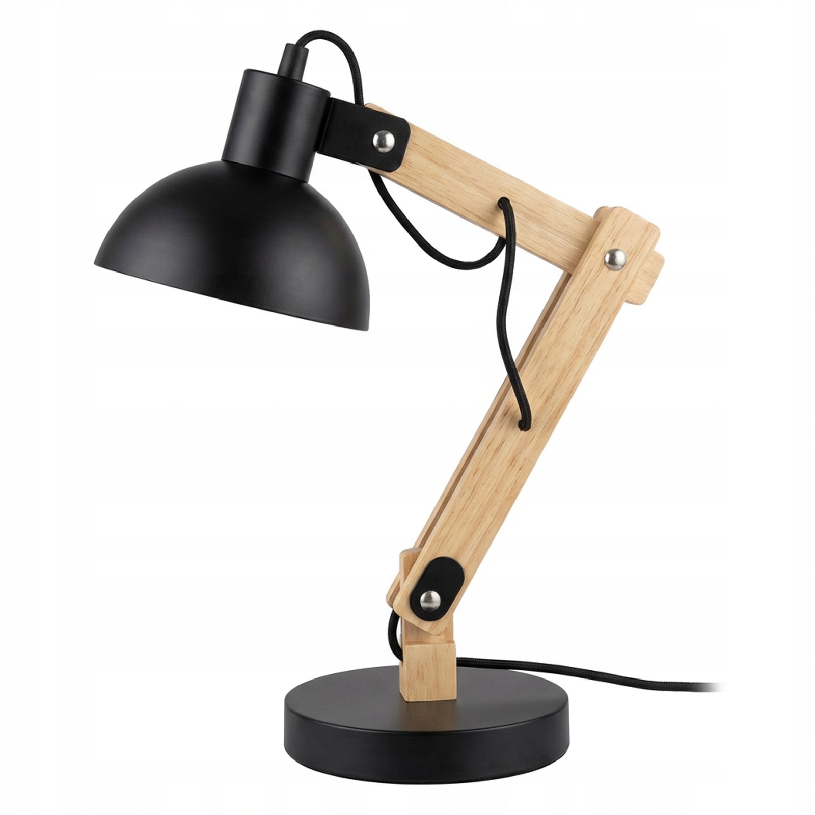 Retro drevená nastaviteľná výšková kresliaca lampa e27