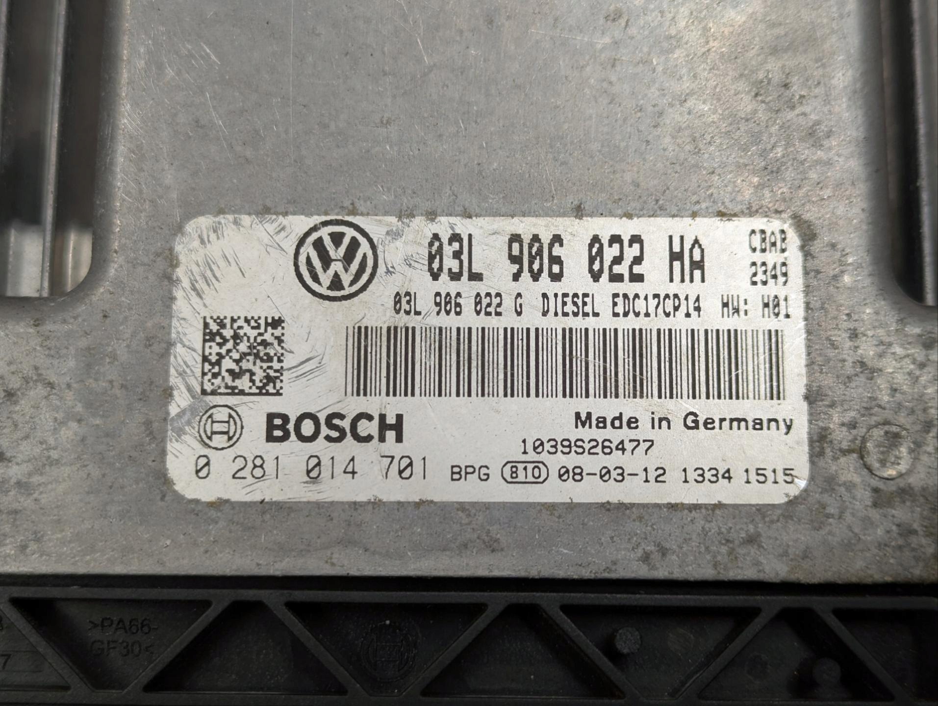 satz start Volkswagen Tiguan 1 2008 03L906022HA