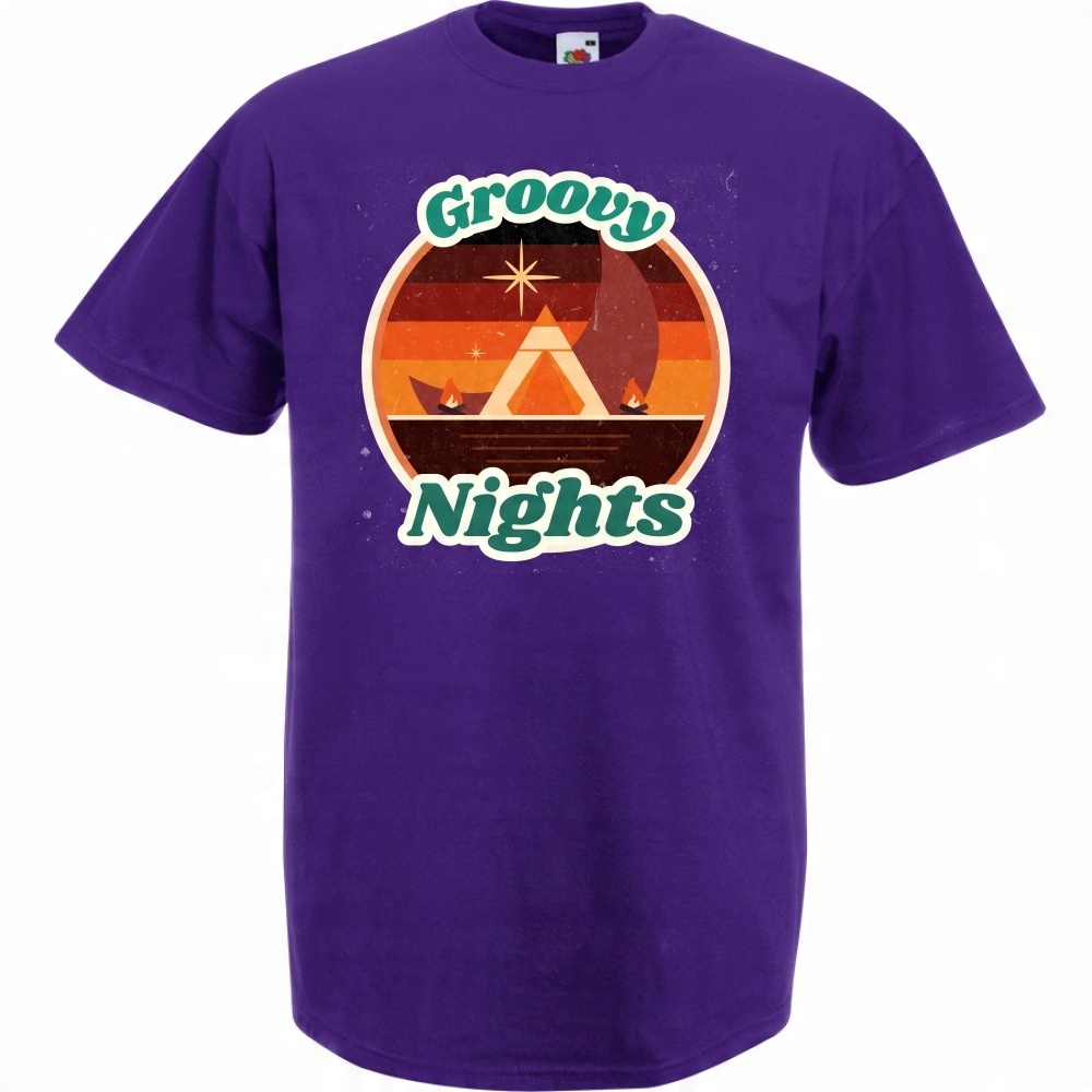 

Koszulka groovy nights kamping M fioletowa