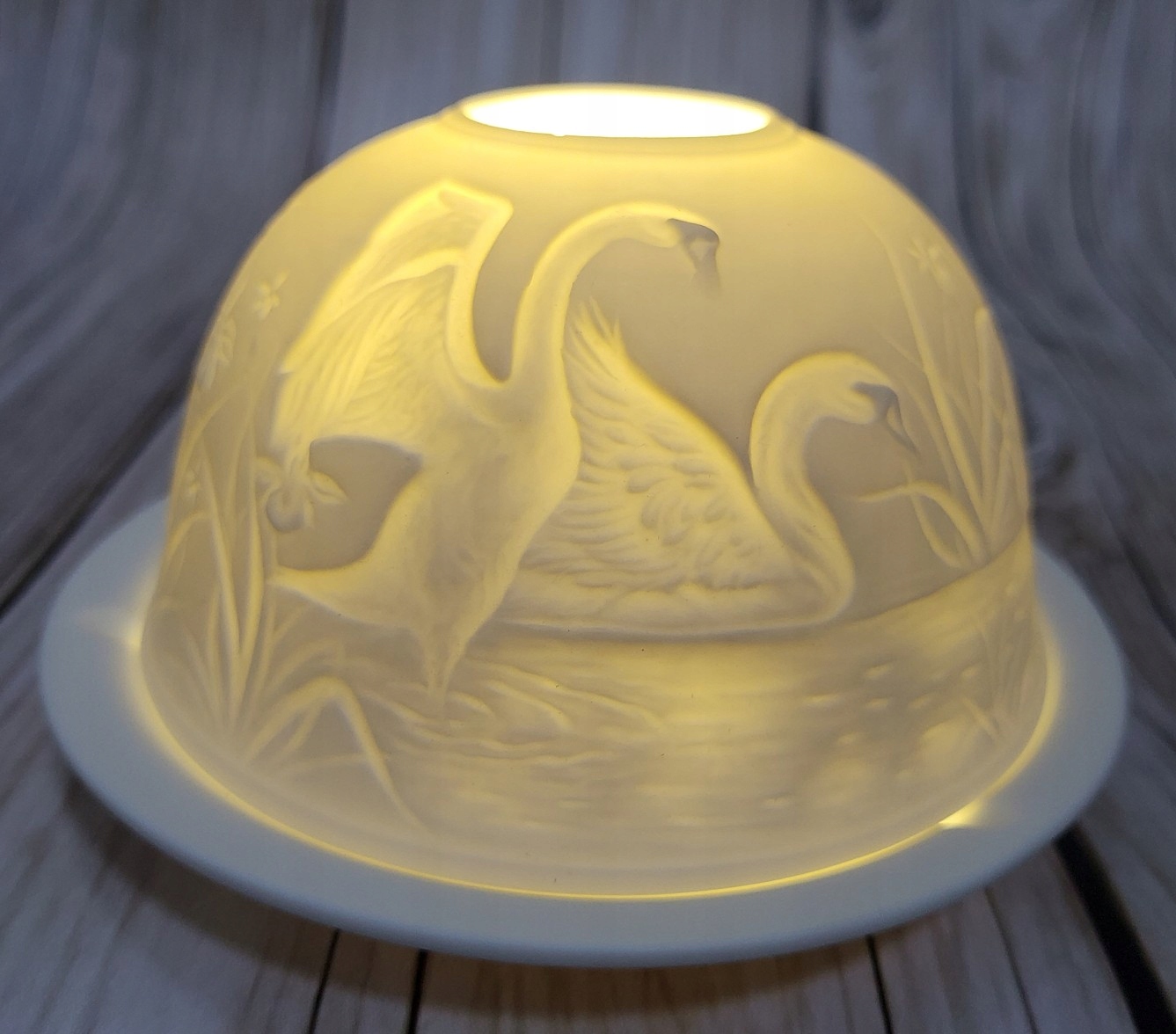 Lampion Porcelanowy jak Rosenthal Łabędzie