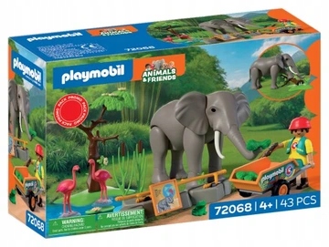 PLAYMOBIL 72068 Słoń z opiekunem
