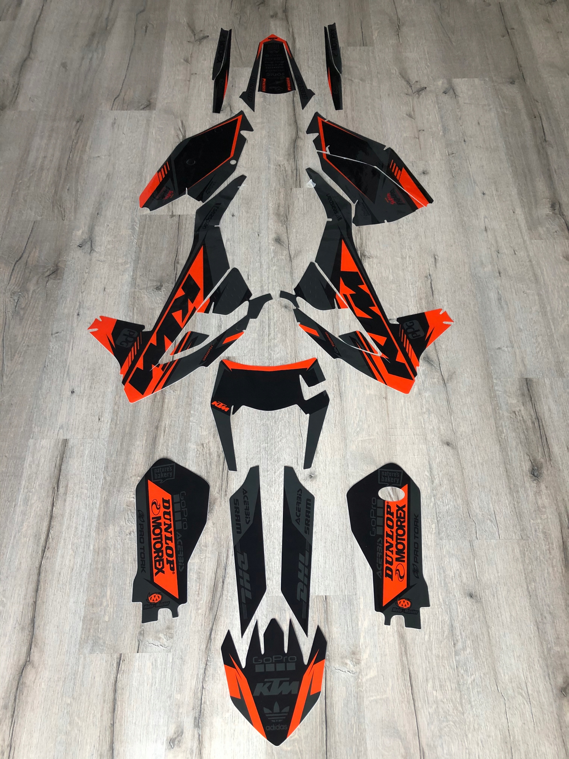 Ktm Exc Exc-f 17-19 dyha Black Factory Cubamoto