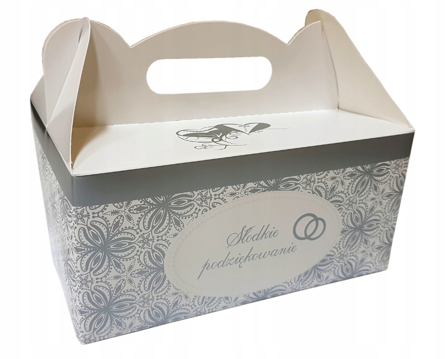 pudełko kartonowe 30szt na ciasto 19x14x9cm  ŚLUB — 3