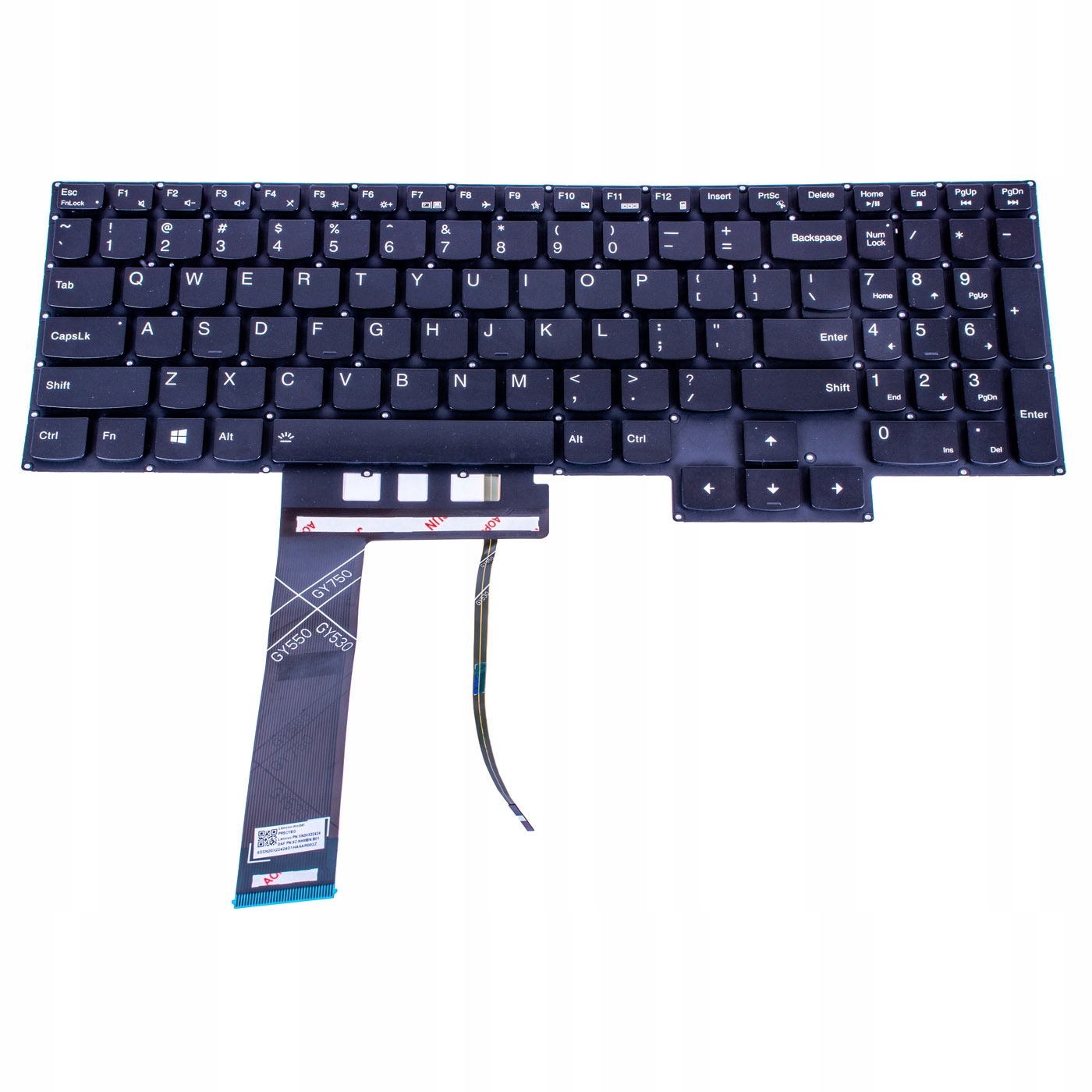 Klávesnice qwerty Lenovo IdeaPad 3 15 gaming ARH05 ACH6 bílé podsvícení