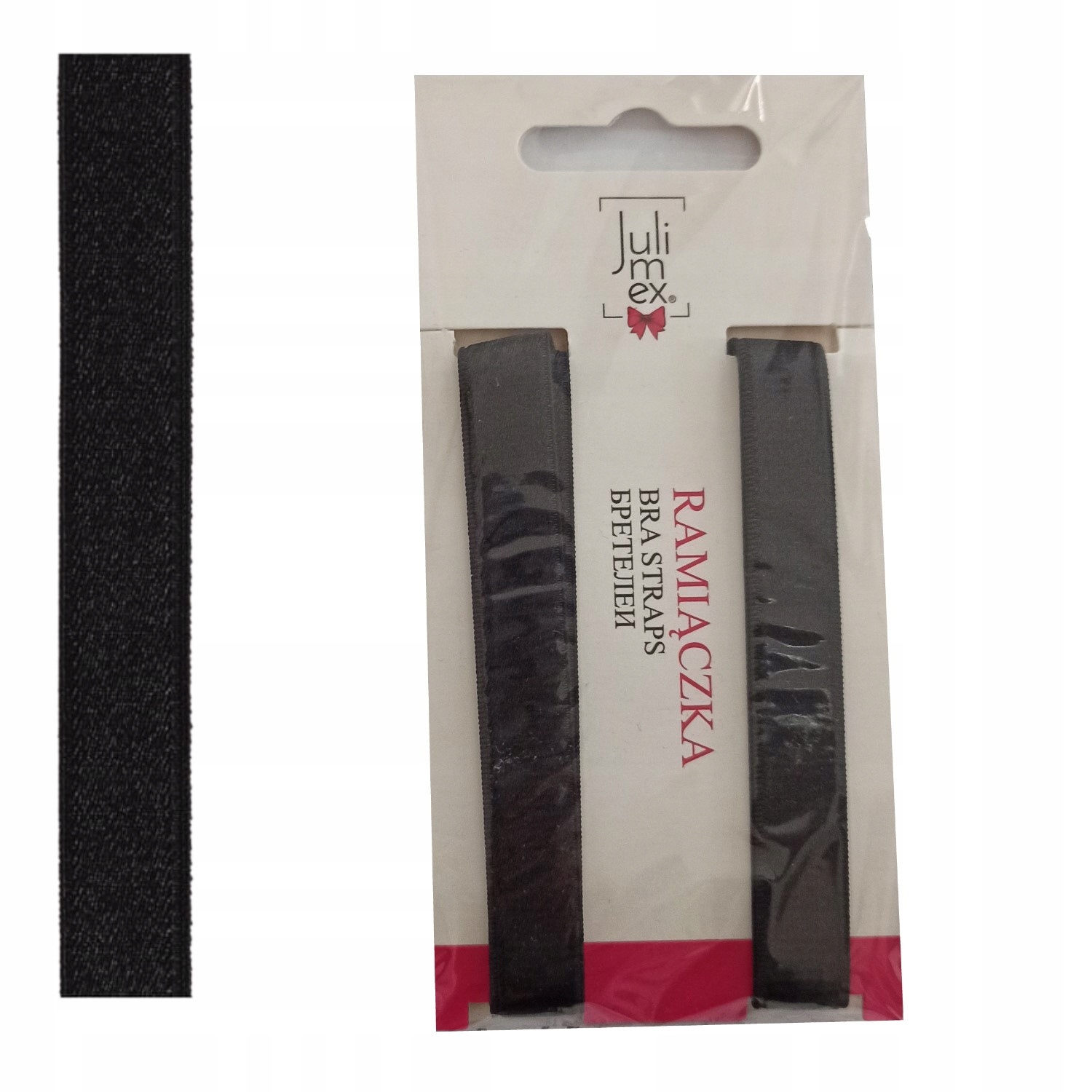 

Julimex Ramiączka materiał RB-275 czarne 12mm