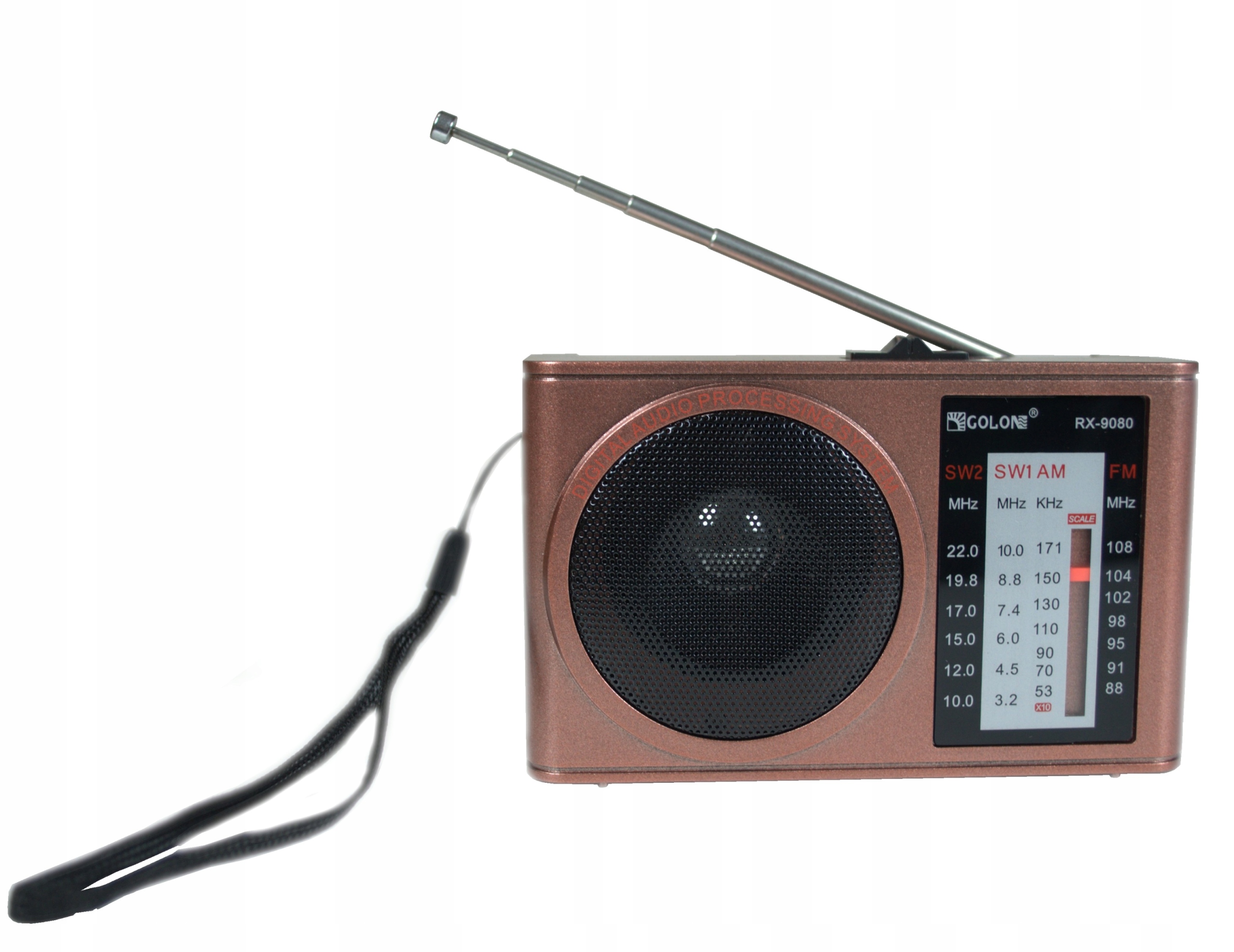 RADIO KUCHENNE BUDOWLANE AM FM SW NA BATERIE AA PRZENOŚNE MINI JACK ANTENA Model RX-606AC