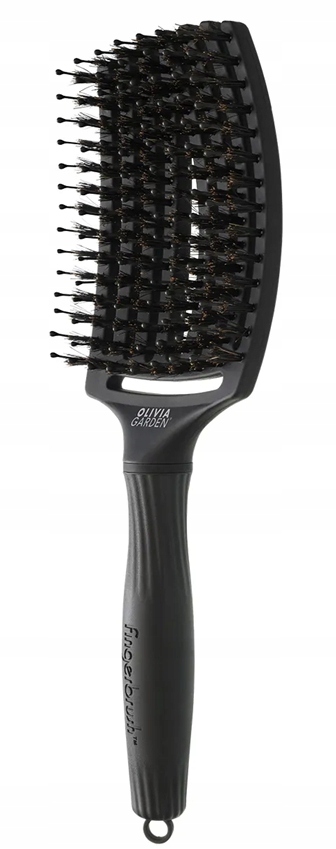 Kartáč Olivia Garden Fingerbrush Combo L Full Black pro rozčesávání