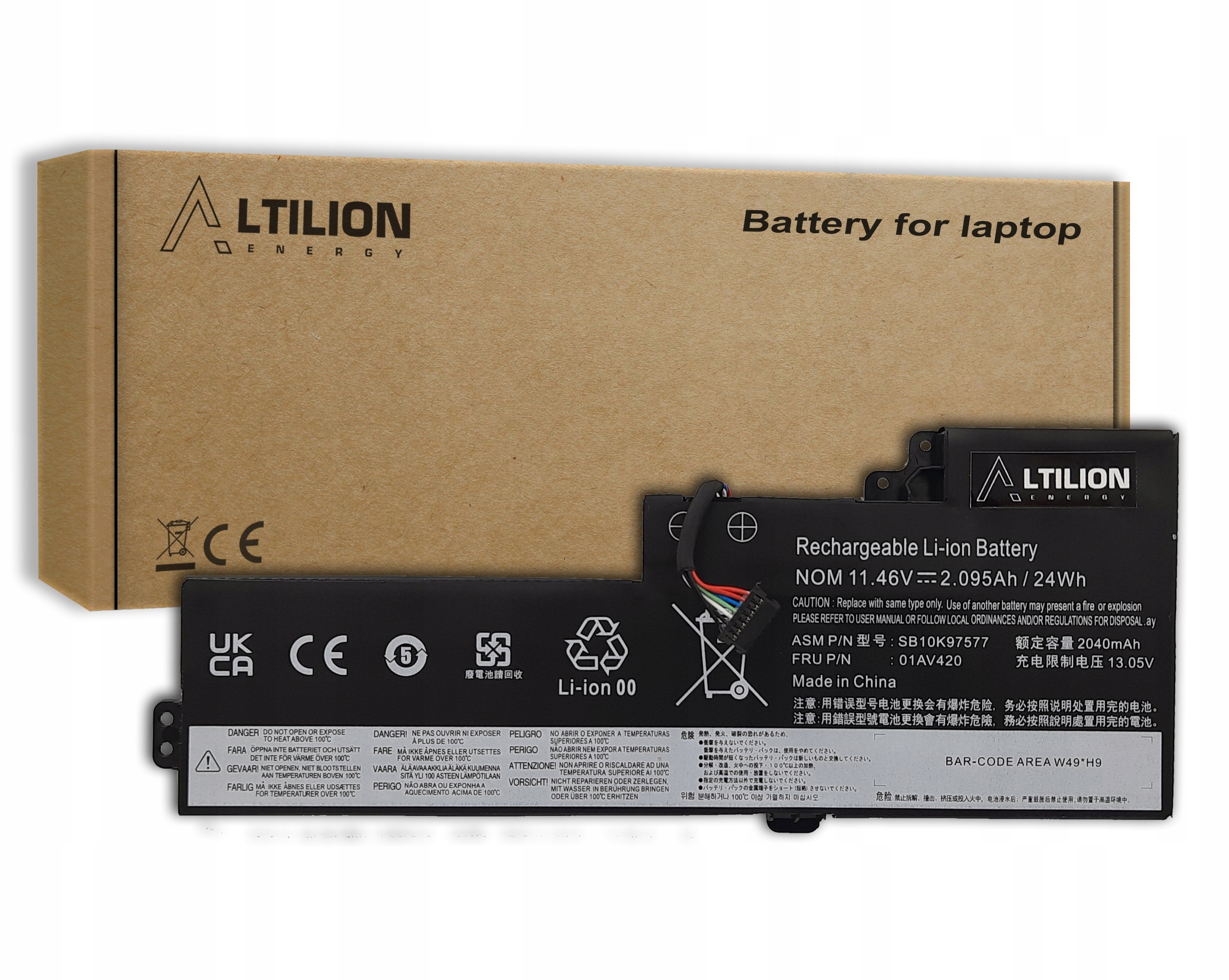 Baterie Altilion Energy 01AV420 kompatibilní s Lenovo
