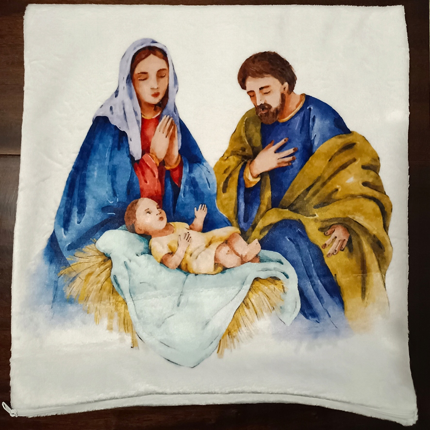 POSZEWKA ŚWIĄTECZNA NA PODUSZKĘ 40X40 PLUSZOWA !!! Kod producenta 403