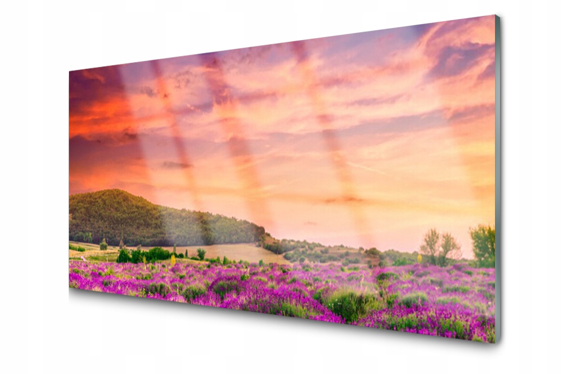 

Panel szklany dekor Łąka Kwiaty 120x60 + Klej