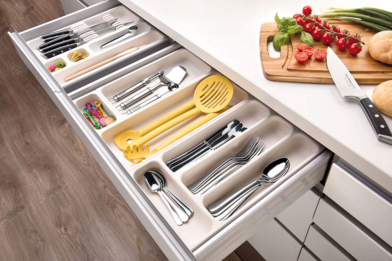 TESCOMA WKŁAD POJEMNIK ORGANIZER SZUFLADY MODUŁOWY Długość 37 cm