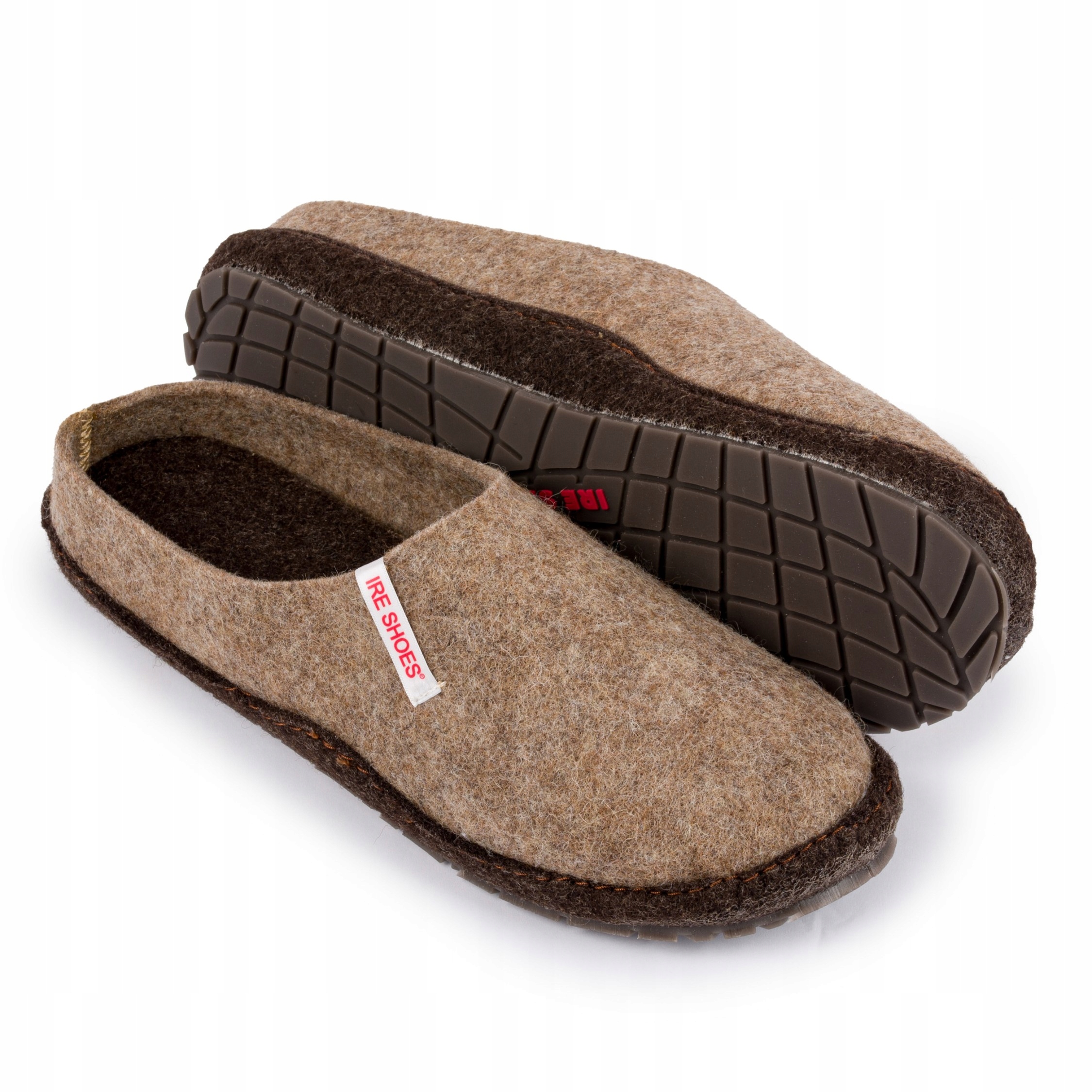 Ireshoes Pantofle z vlněné plsti do zahrady, sandále prémiové kvality