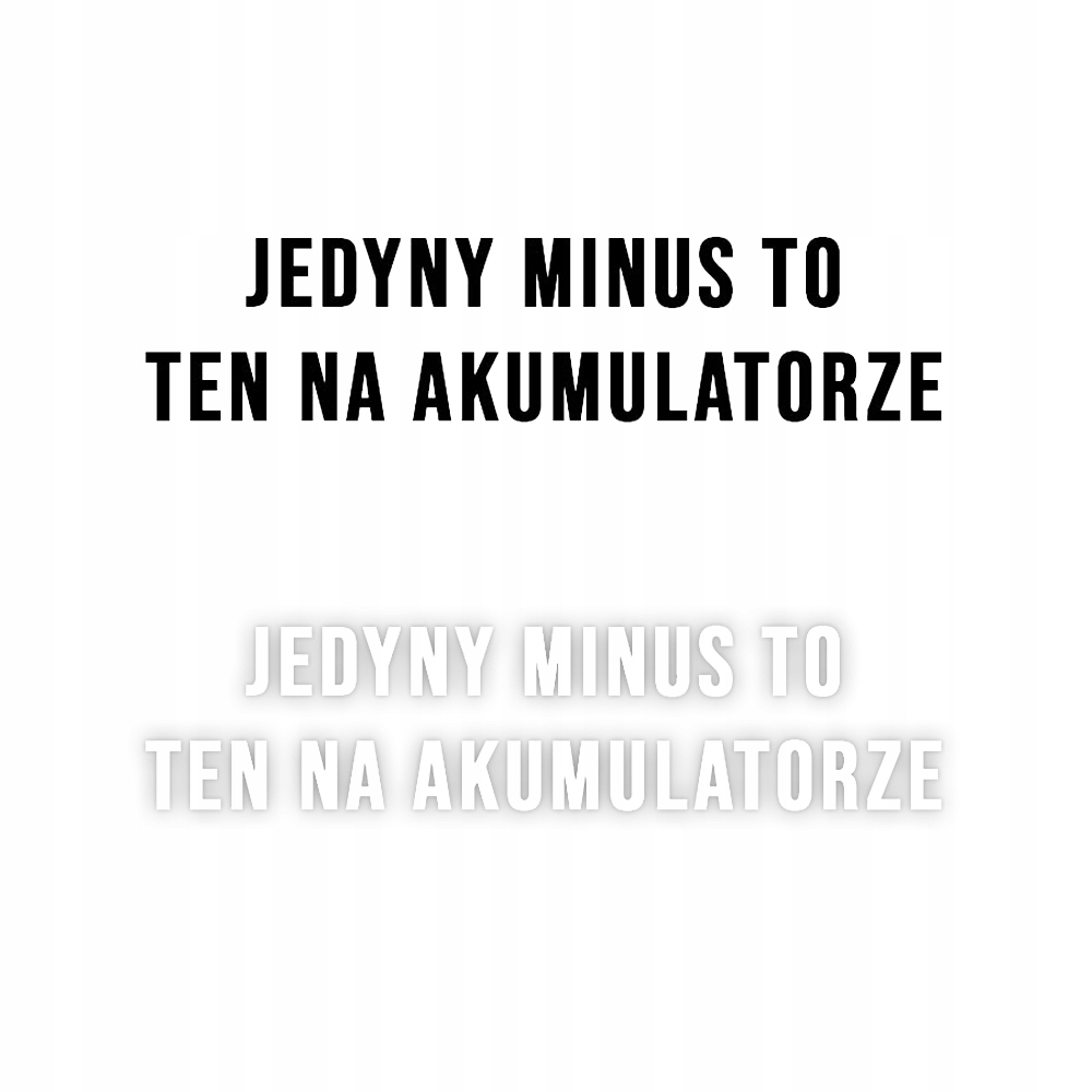 

Naklejka Jedyny Minus To Na Aku na samochód na