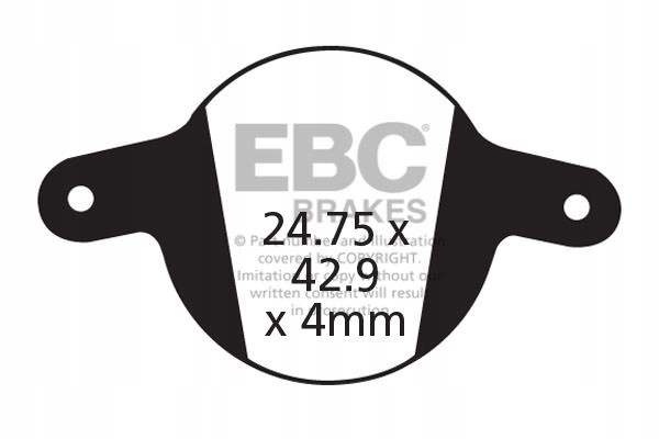 CFA326HH Klocki hamulcowe rowerowe (spiekane) Ebc Brakes