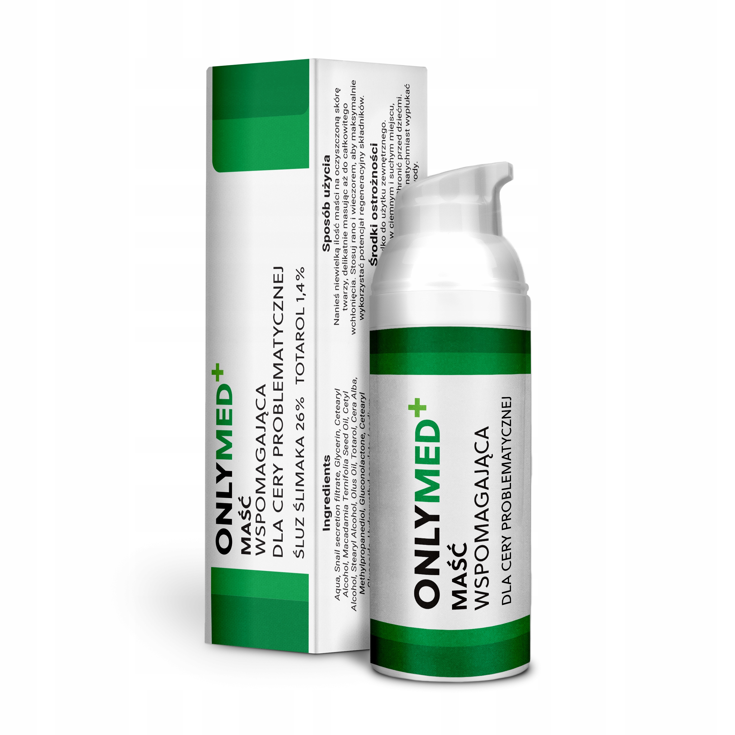 Maść na trądzik wypryski pryszcze niedoskonałości ślady blizny 30ml Onlymed