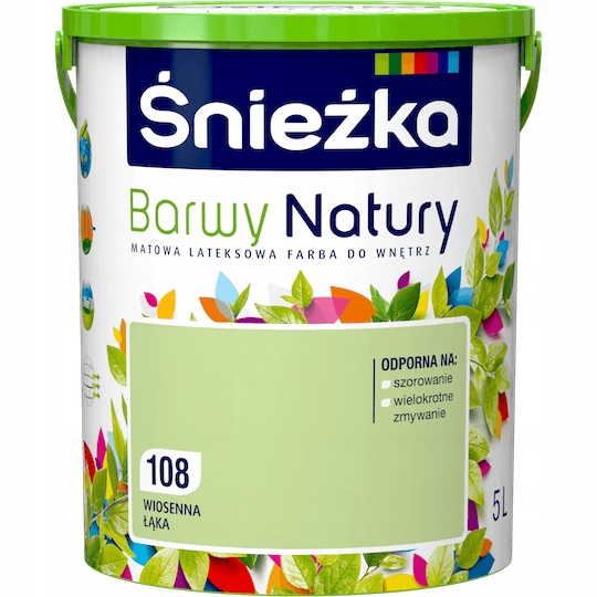 Farba do ścian Barwy Natury 5l 108 Wiosenna Łąka