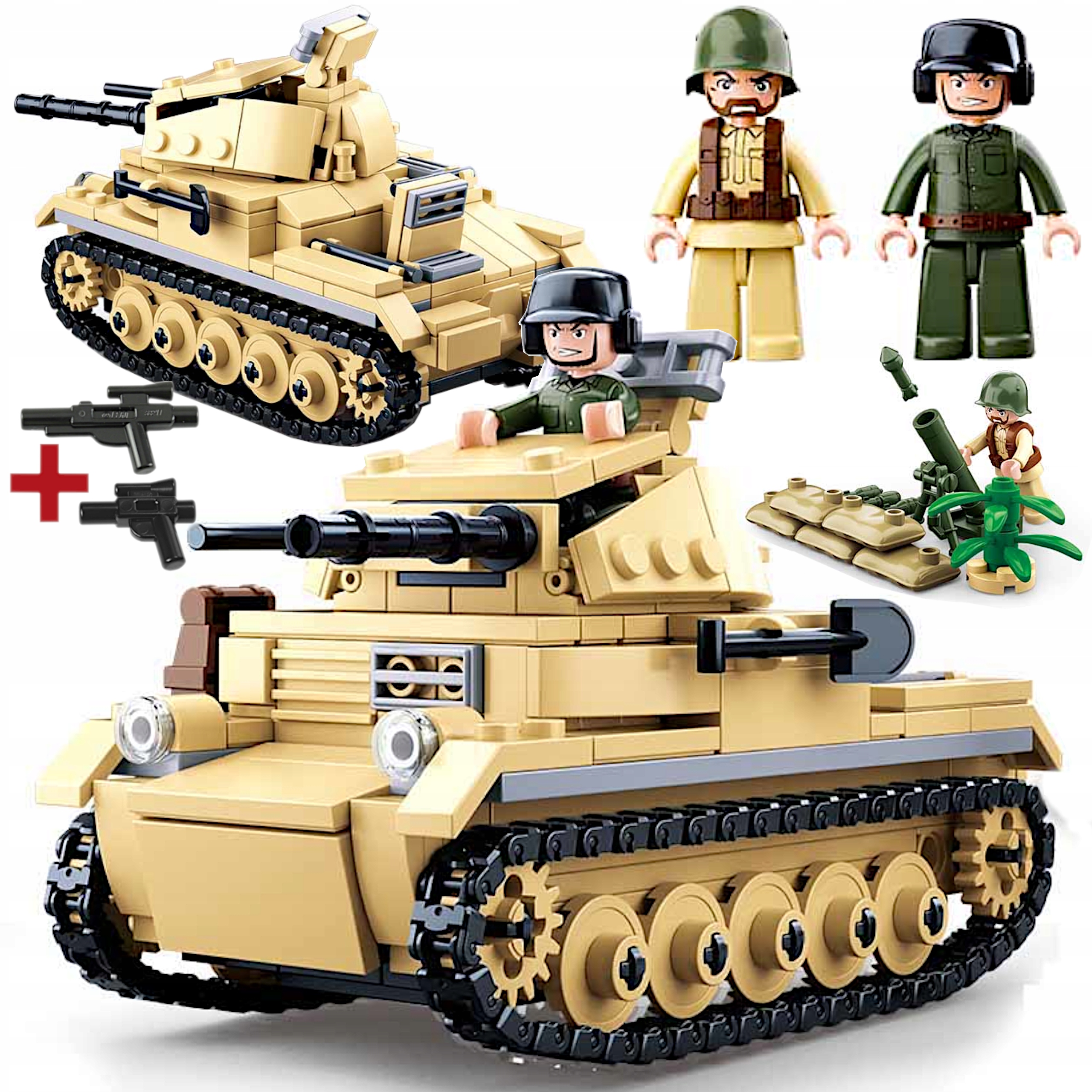 

Klocki Czołg Pzkpfw II Armia Wojsko +lego Broń
