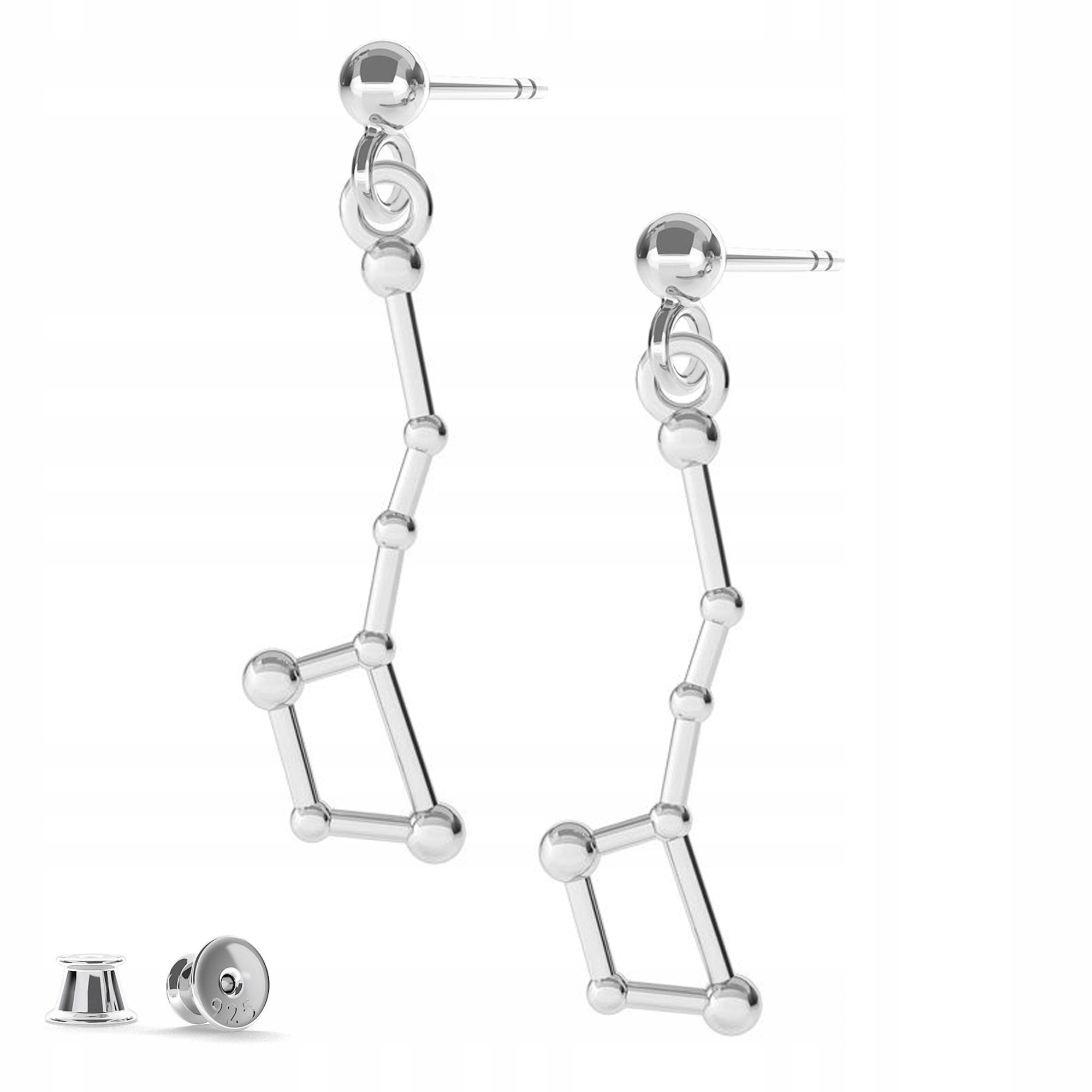 Stříbrné náušnice Souhvězdí 925