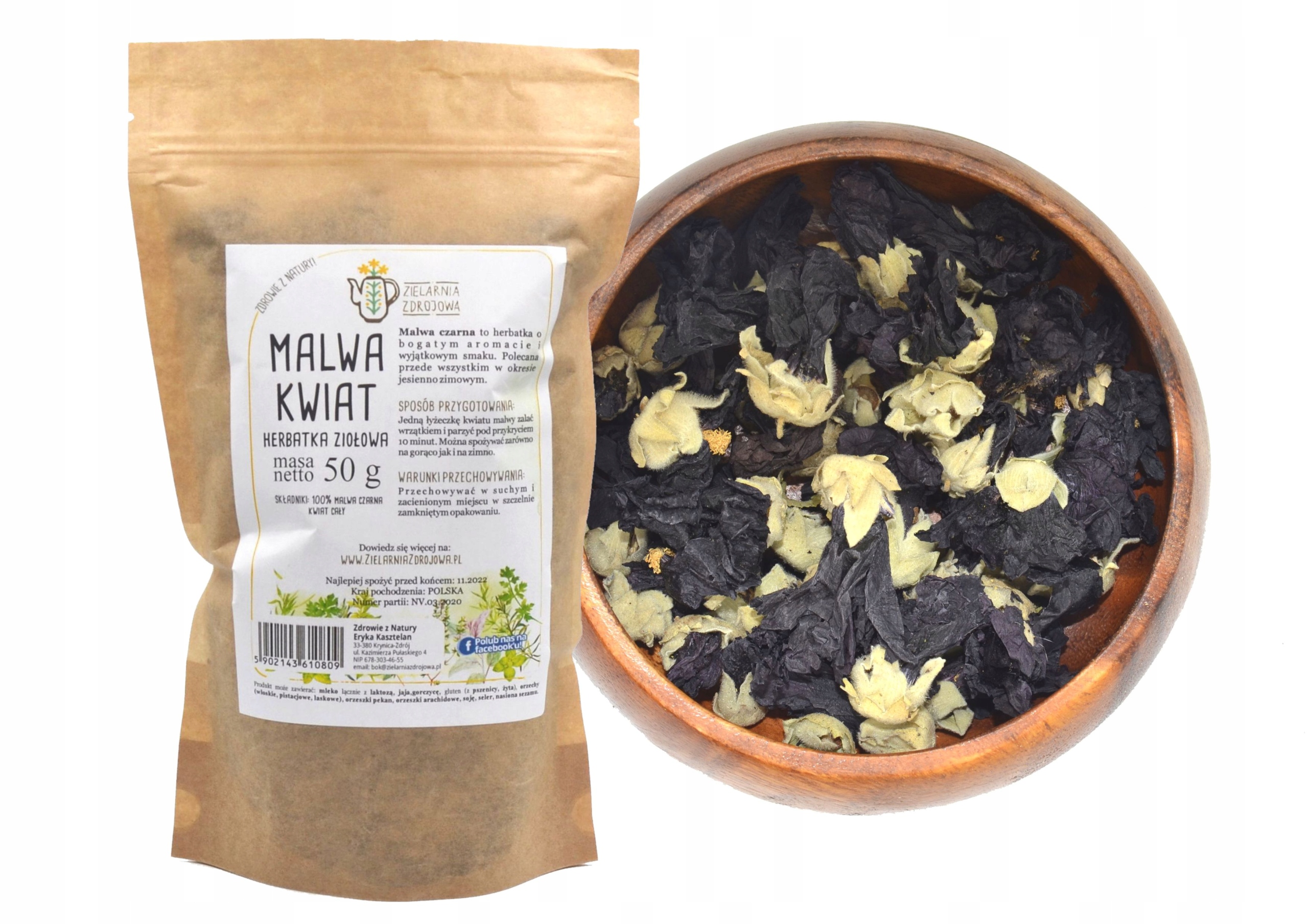 

Malwa Czarna Kwiat Naturalna Świeża 50g